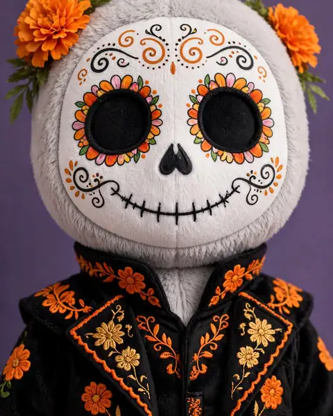 Calavera face paint — painted for the festival of the dead