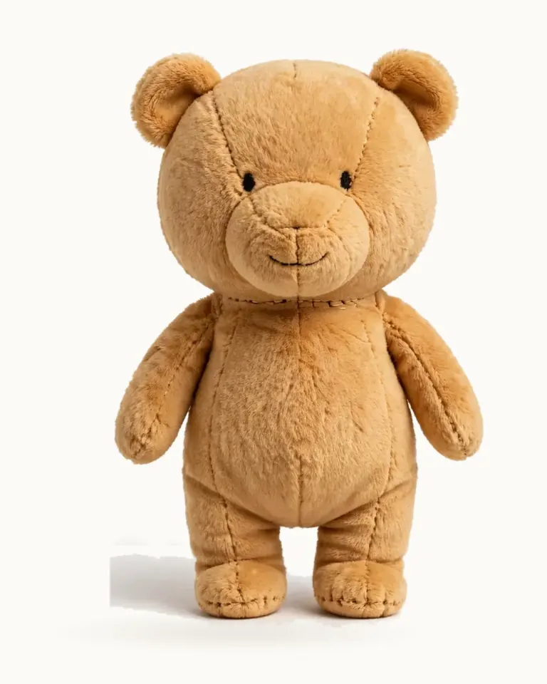 Winnie-the-Pooh — a finished character, a golden plush bear ready to adopt as-is